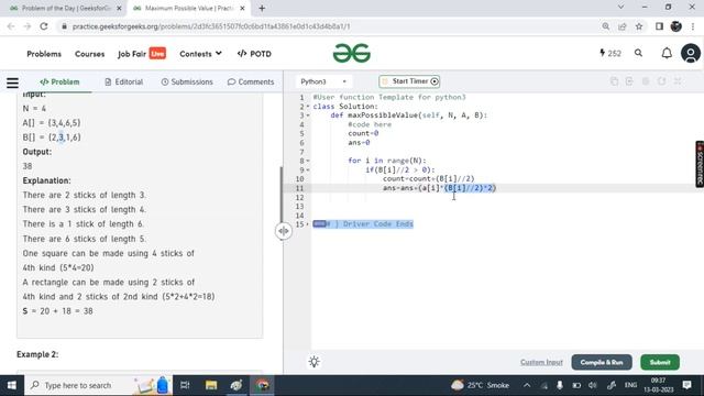 Maximum Possible Value || GFG POTD || Mar 13 || Python || Rohan Shah || #gfg , #coding , #potd смотреть онлайн