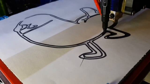 Turned my 3D printer into a 2D printer. смотреть онлайн