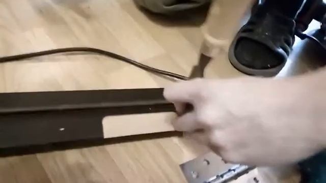 Врезка петель, шаблон, результат