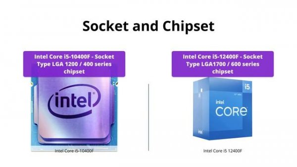Intel Core i5-10400F vs i5-12400F Processor Comparison