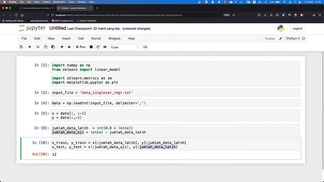 Tutorial Machine Learning Linear Regression dengan Python смотреть онлайн