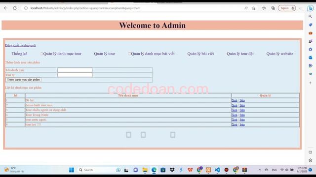 Code website PHP mysql - Giới thiệu du lịch và đặt tour смотреть онлайн