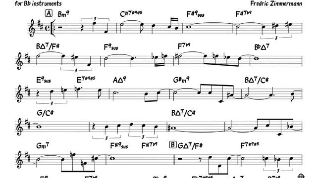 The Searching (Zimmerman) Backing track + score for Bb instruments смотреть онлайн