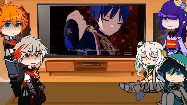 ?|Геншин реагирует на Скарамуччу| ? смотреть онлайн