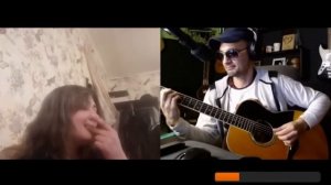 Гитарист в Чат-Рулетке .  удивил  НЕ  иностранцев !