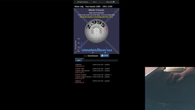 (world record) schulte table classic original - 2.995 смотреть онлайн