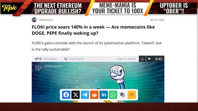 Factors to Think About As October Ends For Crypto! MemeMania is Your Ticket This Bull/Bear Market! смотреть онлайн
