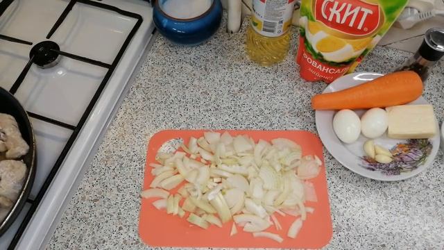 Что сегодня у нас на столе. Жареная рыба с луком. смотреть онлайн