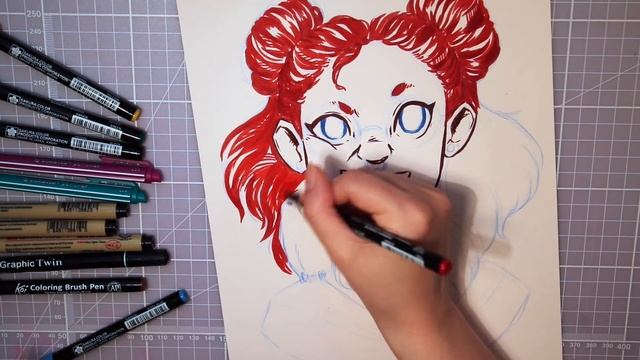 SKETCHBOX Basic Box (+Speed Drawing!) - Sweet Brush Pens - June 2017 смотреть онлайн