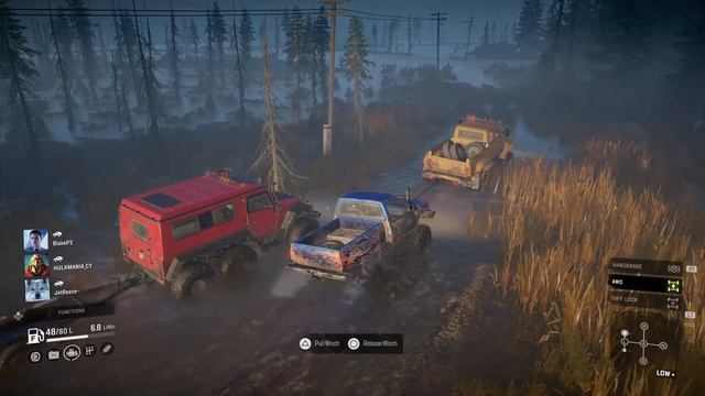 Snowrunner ps4 Co-op Trail Blazing in Michigan Smithville Dam смотреть онлайн