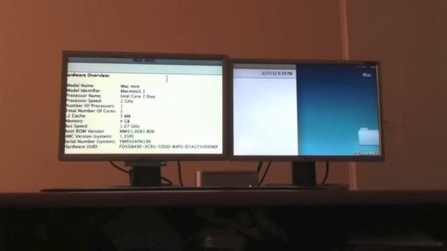 Apple Mac mini with TWO monitors! смотреть онлайн