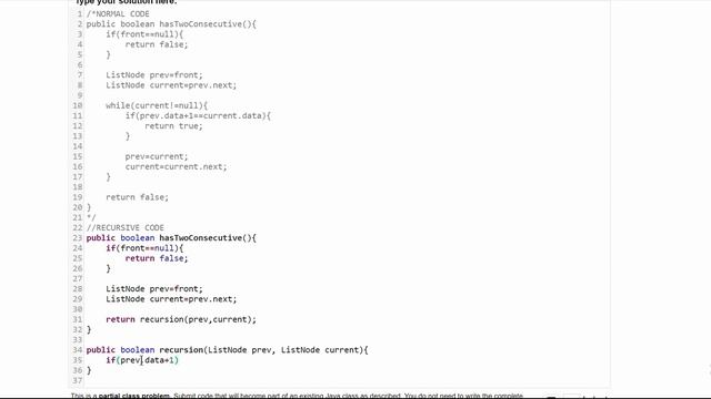 Java Practice-It || 16.6 hasTwoConsecutive (pt.2) || implementing, ListNodes, LinkedLists, recursio смотреть онлайн