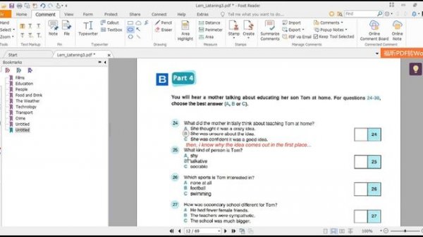 How to use edit/comment functions in Foxit Pdf Reader - Mr. Lem's Classes