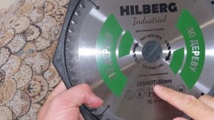 Диск пильный по ДЕРЕВУ Hilberg Industrial 255мм 60Т 30мм HW256