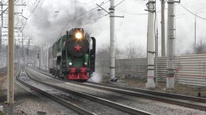 Паровоз П36-0120 (ТЧ-16) с туристическим поездом №924 Москва - Голутвин.