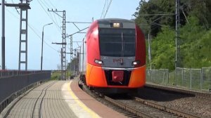 Электропоезд Ласточка ЭС1-043 с маршрутом Туапсе-Аэропорт Сочи