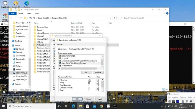 pip ||ERROR: Could not install packages due to an EnvironmentError: [WinError 5] Access is denied: смотреть онлайн