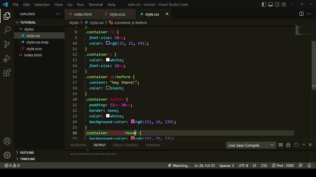 Learn Sass in 50 Minutes | Beginners Tutorial смотреть онлайн