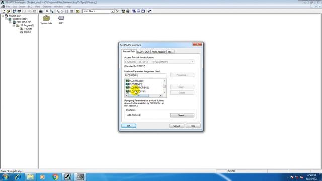 How to set PG/PC interface on Simatic Manager Step 7 PLCSim - S7 300/400 PLC смотреть онлайн