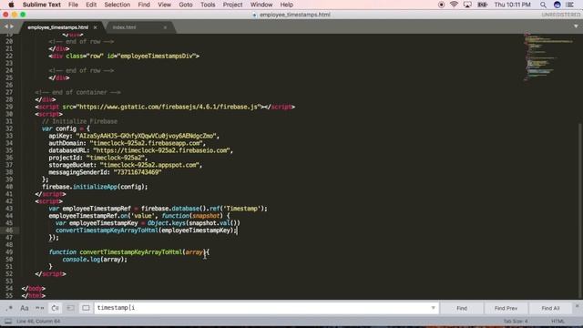 Firebase and JavaScript Time Clock Pt. 3 смотреть онлайн