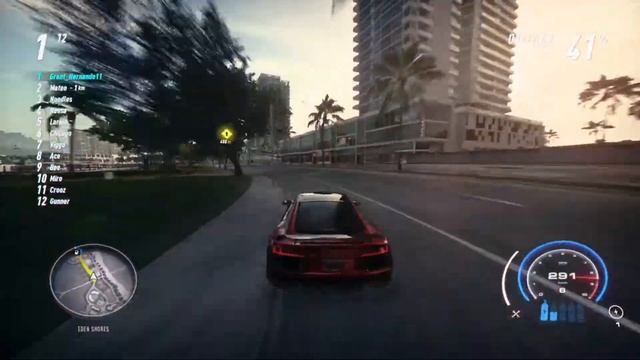 NFS: Heat - Sonic (Sprint Race) (Darius' Audi R8) (612HP 5.2l V10 Stock Engine) смотреть онлайн