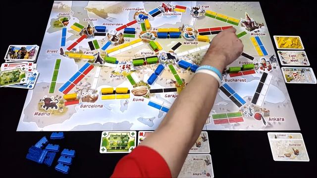 Board Game Playthrough EP208 - Ticket To Ride: First Journey (Europe / Eropa)