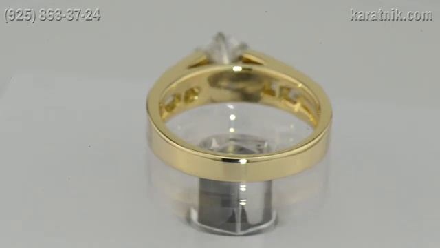 Золотое кольцо с бриллиантами в 1.15 карат смотреть онлайн