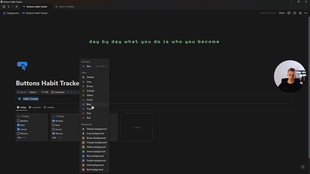 How to build a Dynamic Habit Tracker in Notion смотреть онлайн