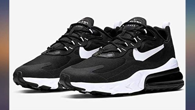Nike Mens Air Max 270 React Running Shoes (11.5), Black//White//Black, Medium review смотреть онлайн