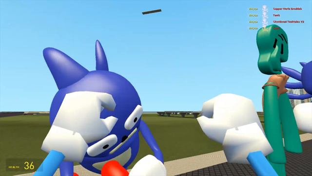All 3Ds are knocked down with one kick in Garry Mod! #35 смотреть онлайн