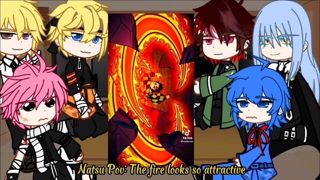 Anime characters react to Demon Slayer // (1/2) // Hope you enjoy смотреть онлайн