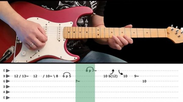 PARISIENNE WALKWAYS - Guitar lesson - Intro solo with tabs and chords (fast & slow) - Gary Moore