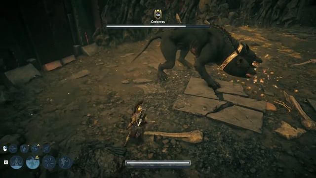 Assassin's creed Odyssey fighting with Cerberus (Hell hound) смотреть онлайн