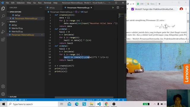 Persamaan Matematika pada Python смотреть онлайн