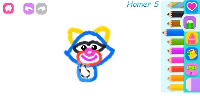 Учимся рисовать #22. Рисуем ? Енота. Рисовалка для малышей. Learning to draw. смотреть онлайн