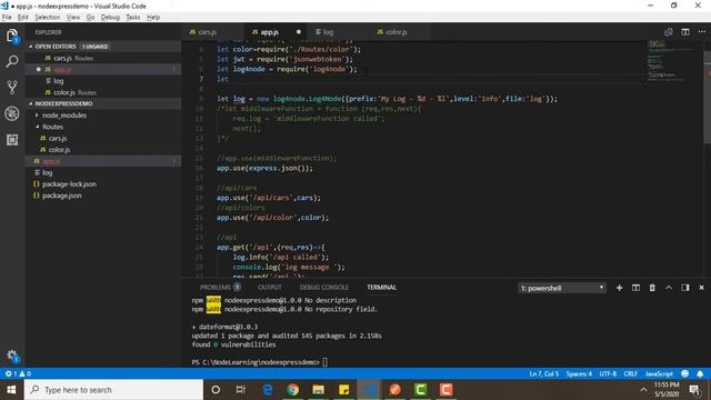 Log4Node Logging and Date Formating by using NodeJS in (Urdu/Hindi) смотреть онлайн