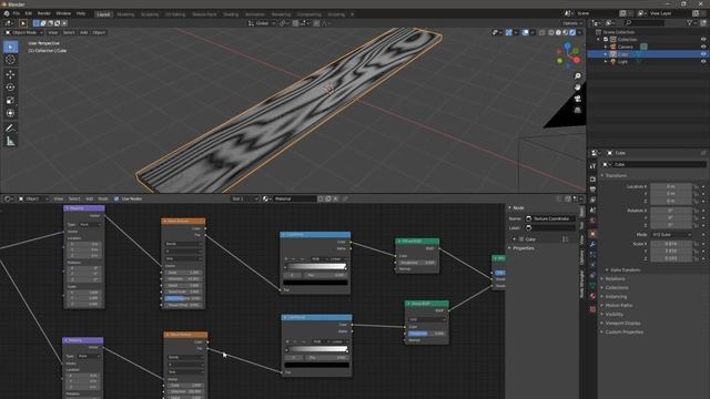 Процедурный Материал дерева в blender 3d (текстура дерева) [blender 3d уроки] смотреть онлайн