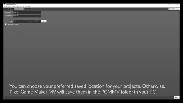 Pixel Game Maker MV - Tutorial #1: Creating a Project смотреть онлайн