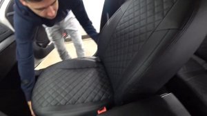 Замена Чехлов на Skoda Octavia A5 Автопилот ромб Установка и Обзор!