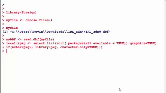 GIS with R - Importing a DBF file смотреть онлайн