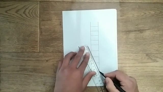 Как нарисовать 3D Лестница - на листке.Сможет каждый смотреть онлайн