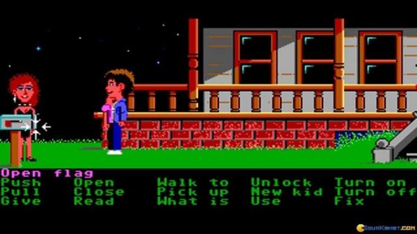 Maniac Mansion (Enhanced Version) gameplay (PC Game, 1989)