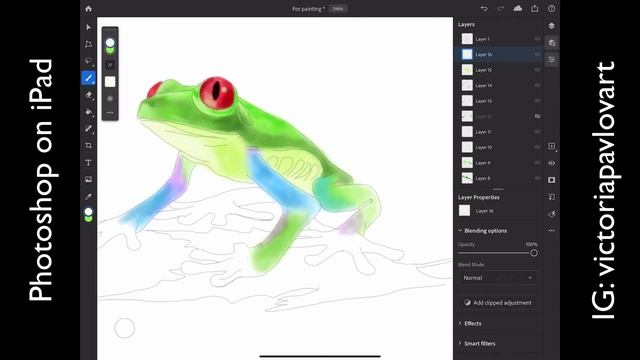 Speed Painting in Photoshop on iPad смотреть онлайн