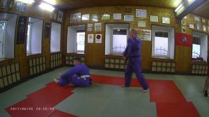 Дзюдо. Защита от броска через бедро.