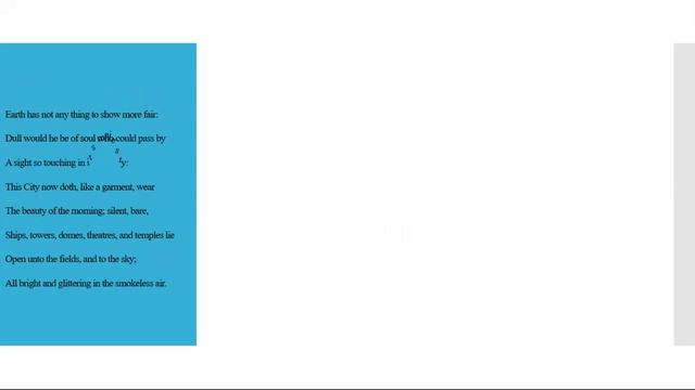 Sonnet Composed Upon Westminister Bridge by William Wordsworth смотреть онлайн