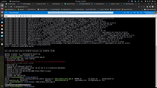 Deploy Flask app with CI CD Pipeline setup on Azure смотреть онлайн
