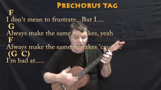 Bad At Love (Halsey) Bariuke Cover Lesson in C with Chords/Lyrics - F G C смотреть онлайн