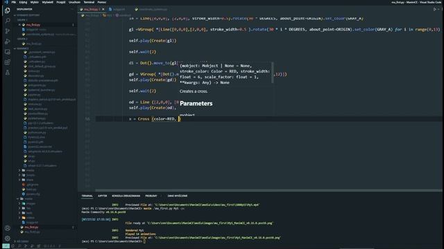 MANIM nowy wymiar animacji - spirala Archimedesa смотреть онлайн