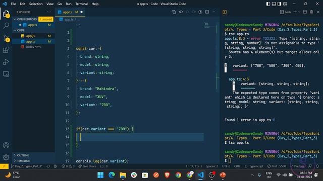 Types in TypeScript in Hindi - Zero to Advance - Episode 4 смотреть онлайн