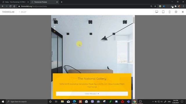 Balay : Free Bootstrap 4 HTML5 Interior Design Portfolio Website Template смотреть онлайн